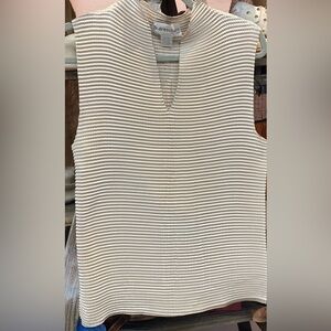 Dress Barn Cream Sleeveless Top